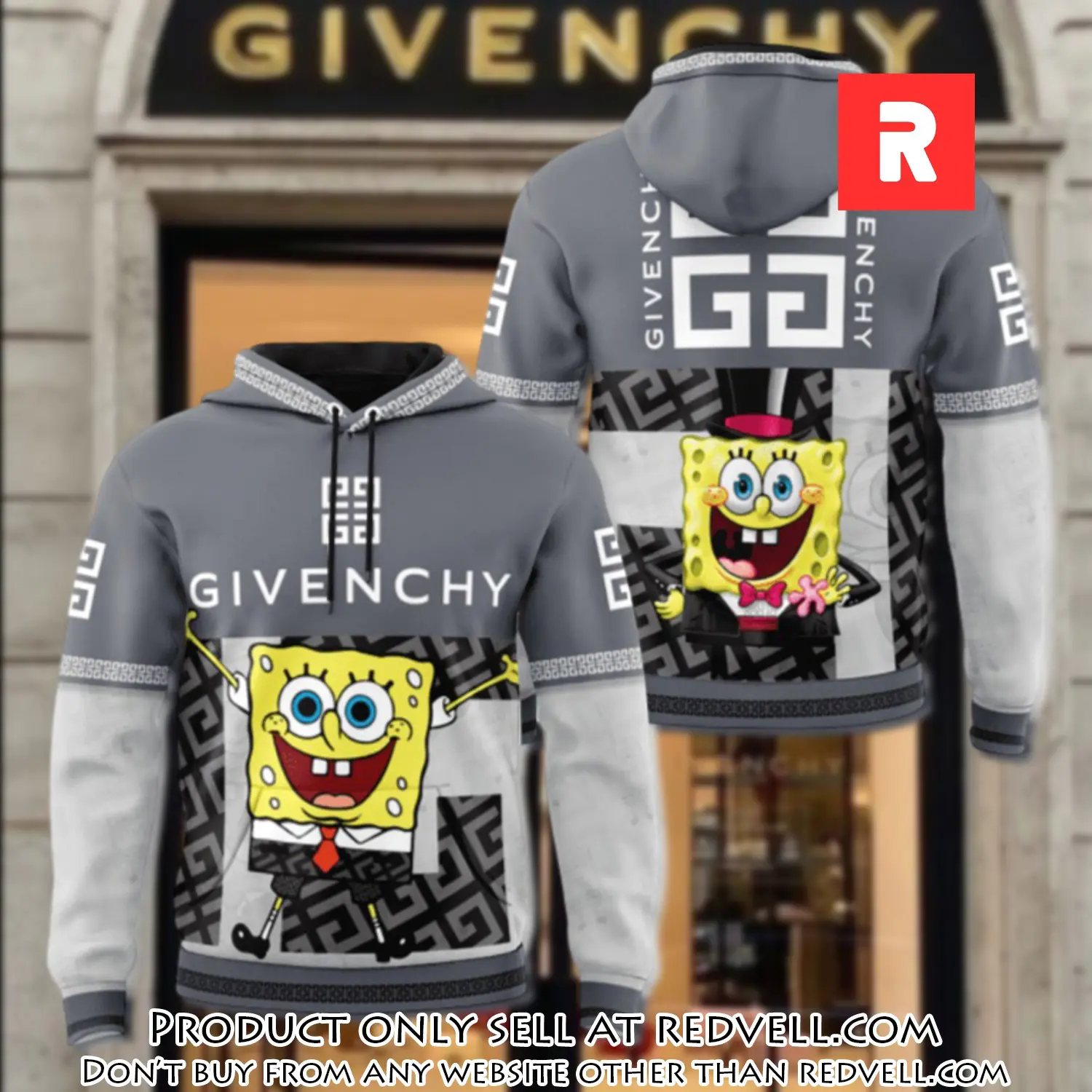 Givenchy spongebob unisex hoodie luxury brand gifts  jh2040 rv4424723